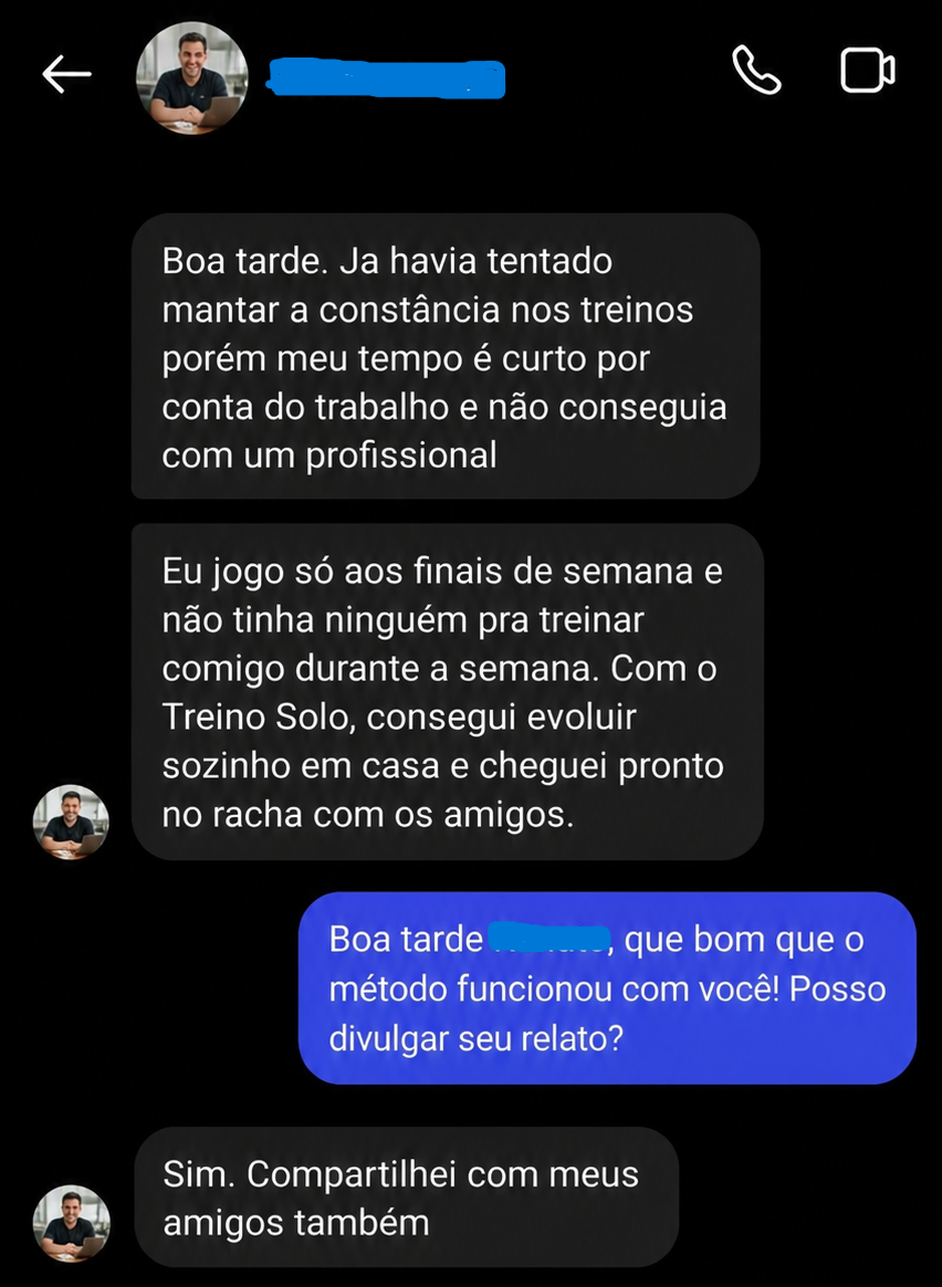 Depoimento por mensagem